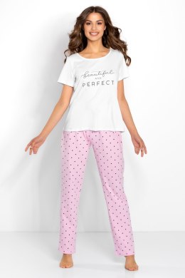 Piżama Flawless White-Pink S