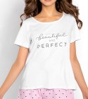 Piżama Flawless White-Pink S