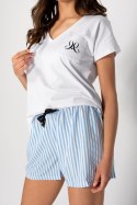 Piżama Nicole White-Baby Blue S