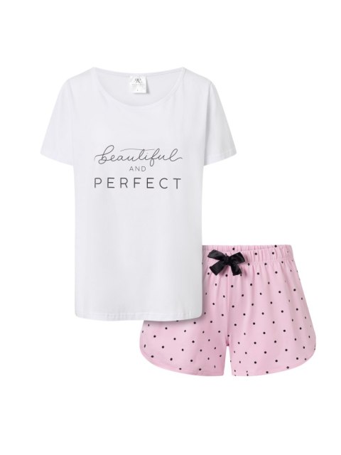 Piżama Sweet Dreams White-Pink L Piżama Sweet Dreams White-Pink L