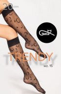 Podkolanówki Trendy Line 15 20 Den Black UNI