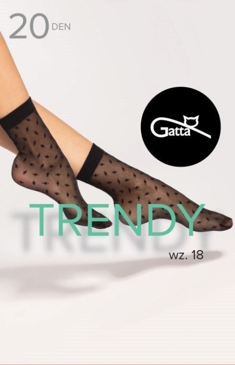 Skarpetki Trendy Line 18 20 Den Black UNI Skarpetki Trendy Line 18 20 Den Black UNI