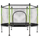 Trampolina ogrodowa dla dzieci siatka 110x140 cm zielona