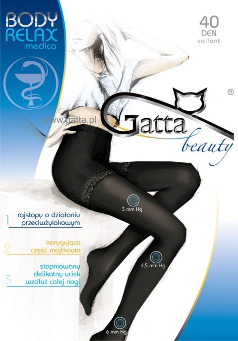 Rajstopy Body Relax Medica 40 Den Nero 3 Rajstopy Body Relax Medica 40 Den Nero 3