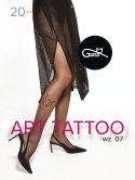 Rajstopy Tattoo 07 Nero Nero 2