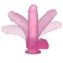 DILDO 7'' JELLY STUDS RÓŻOWE 24-0119