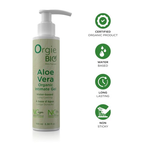 ŻEL INTYMNY ORGIE BIO ALOE VERA INTIMATE GEL 100ML PUMP 27-0050 ŻEL INTYMNY ORGIE BIO ALOE VERA INTIMATE GEL 100ML PUMP 27-0050