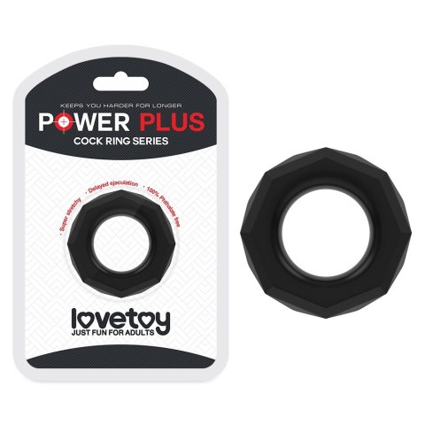 PIERŚCIEŃ POWER PLUS COCKRING CZARNY 24-0207