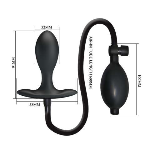 KOREK PRETTY LOVE INFLATABLE ANAL PLUG 05-1396 KOREK PRETTY LOVE INFLATABLE ANAL PLUG 05-1396