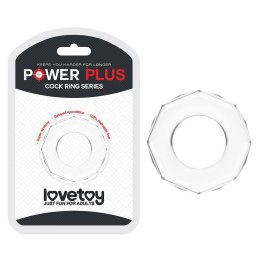 PIERŚCIEŃ POWER PLUS COCKRING PRZEZROCZYSTY 24-0359
