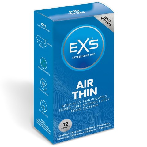 PREZERWATYWY 12 SZT. EXS AIR THIN 38-0016 PREZERWATYWY 12 SZT. EXS AIR THIN 38-0016