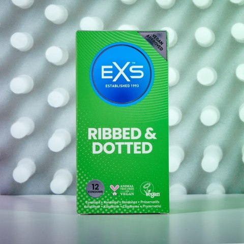 PREZERWATYWY 12 SZT. EXS RIBBED AND DOTTED 38-0011 PREZERWATYWY 12 SZT. EXS RIBBED AND DOTTED 38-0011