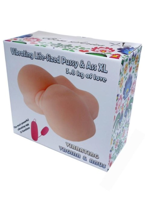 Masturbator-Vibrating Life-Sized Pussy & Ass XL Masturbator-Vibrating Life-Sized Pussy & Ass XL