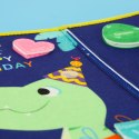 Tablica manipulacyjna sensoryczna montessori walizka plecak niebieska
