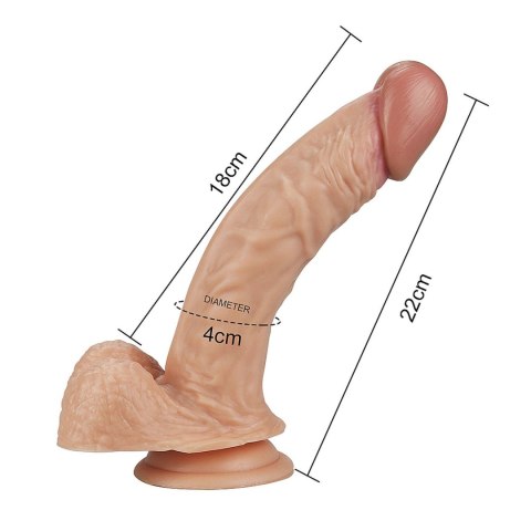 8.5"" Real Extreme Dildo Flesh 8.5"" Real Extreme Dildo Flesh