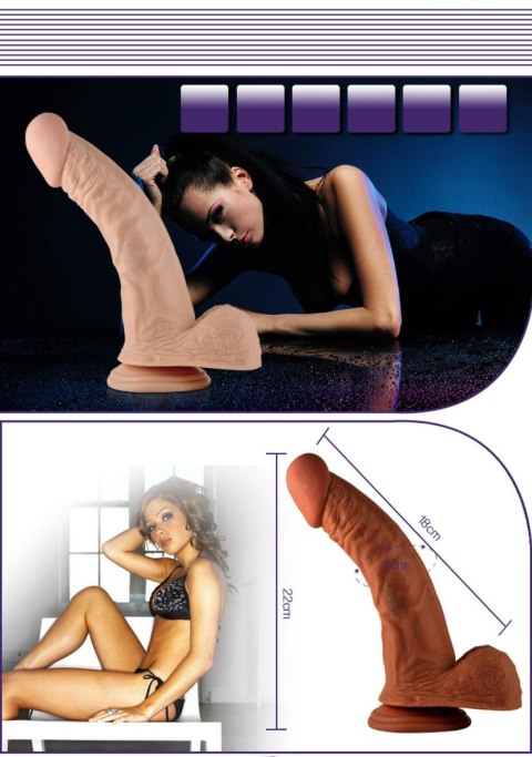 8.5"" Real Extreme Dildo Flesh 8.5"" Real Extreme Dildo Flesh