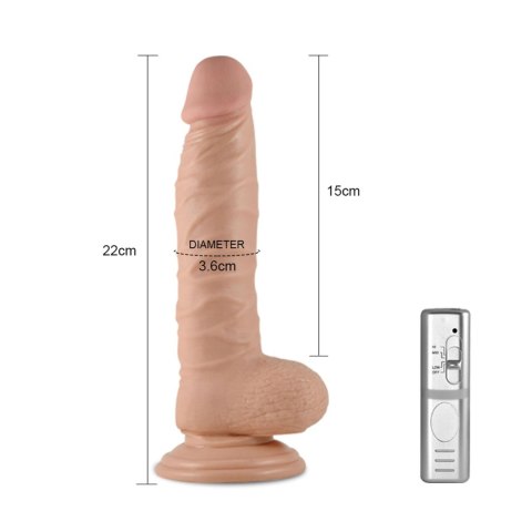 8.5"" Real Extreme Vibrating Dildo Flesh 8.5"" Real Extreme Vibrating Dildo Flesh