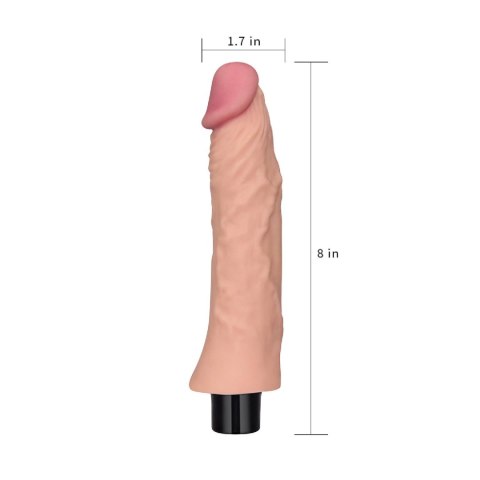 8"" REAL SOFTEE Vibrating Dildo 8"" REAL SOFTEE Vibrating Dildo
