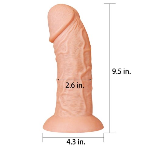 9.5'' Realistic Curved Dildo 9.5'' Realistic Curved Dildo