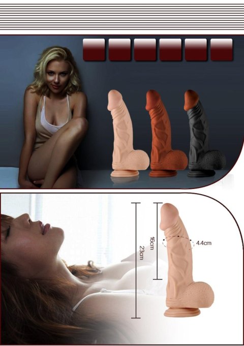 9"" Real Extreme Vibrating Dildo Flesh 9"" Real Extreme Vibrating Dildo Flesh