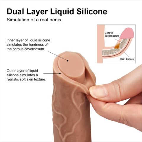 8.5'' Dual layered Platinum Silicone Cock 8.5'' Dual layered Platinum Silicone Cock
