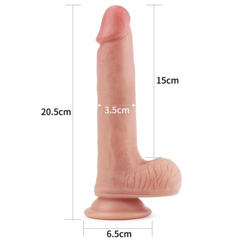 8'' Dual layered Platinum Silicone Cock 8'' Dual layered Platinum Silicone Cock