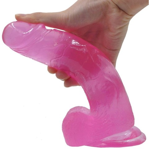 8"" Jelly Studs Crystal Dildo Large Pink 8"" Jelly Studs Crystal Dildo Large Pink