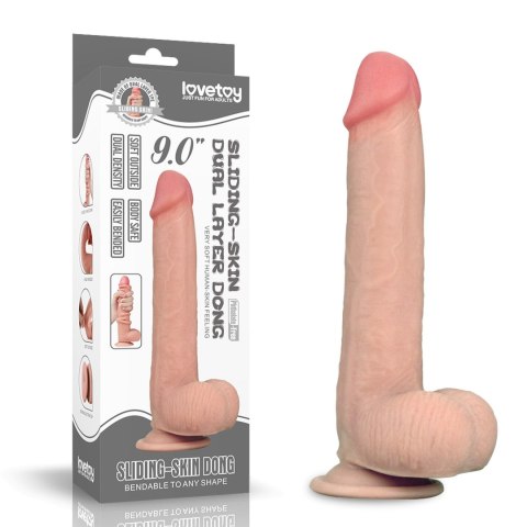 9'' Sliding Skin Dual Layer Dong 9'' Sliding Skin Dual Layer Dong