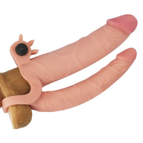Add 1"" Pleasure X Tender Vibrating Double Penis Sleeve Add 1"" Pleasure X Tender Vibrating Double Penis Sleeve