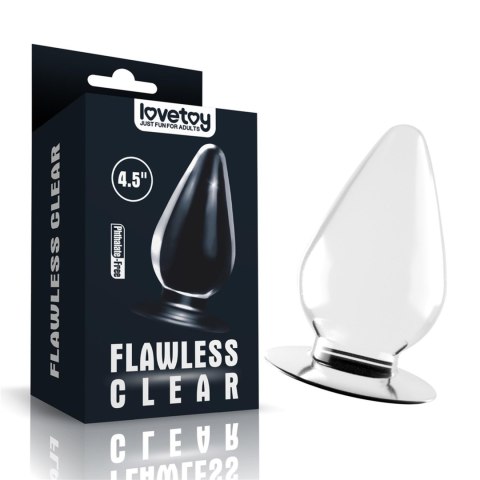 Flawless Clear Anal Plug 4.5'' Flawless Clear Anal Plug 4.5''