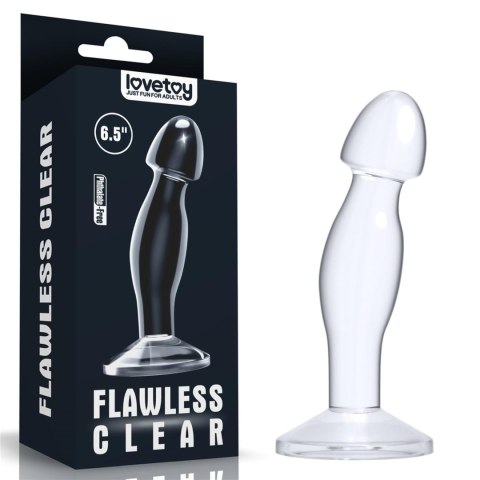 Flawless Clear Prostate Plug 6.5'' Flawless Clear Prostate Plug 6.5''