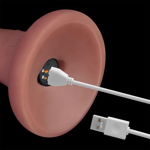 6'' Vibrating Dual Density Power Cock 6'' Vibrating Dual Density Power Cock