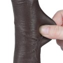 7.5'' Sliding Skin Dual Layer Dong Black