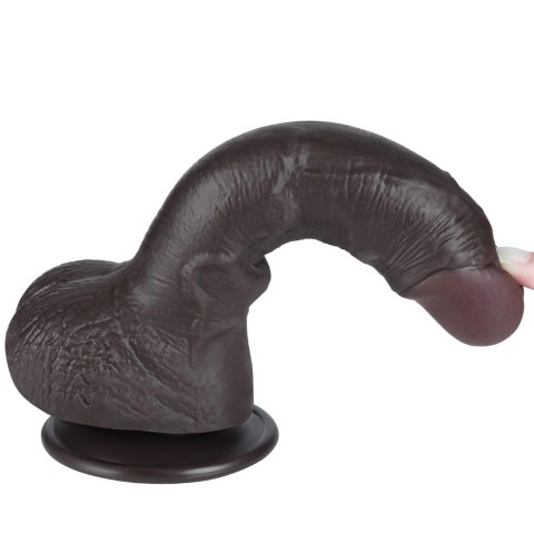 7.5'' Sliding Skin Dual Layer Dong Black 7.5'' Sliding Skin Dual Layer Dong Black