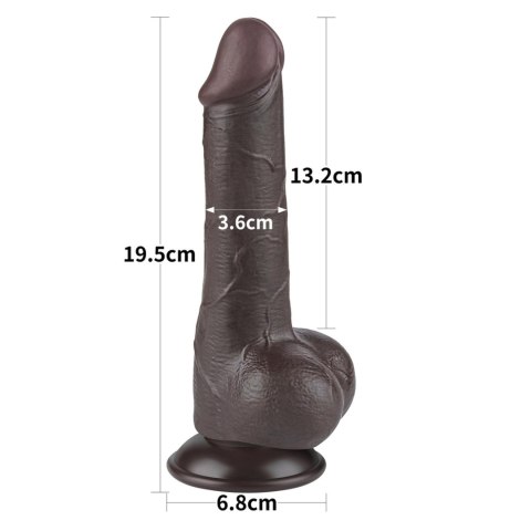 7.5'' Sliding Skin Dual Layer Dong Black 7.5'' Sliding Skin Dual Layer Dong Black
