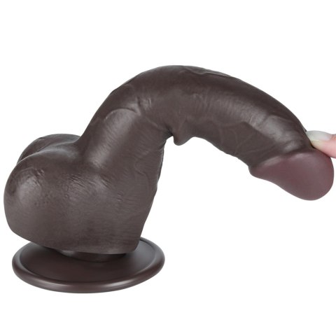 7.5'' Sliding Skin Dual Layer Dong Black 7.5'' Sliding Skin Dual Layer Dong Black