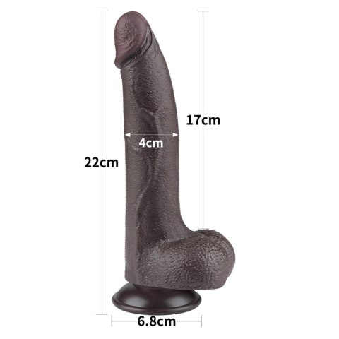8.5'' Sliding Skin Dual Layer Dong Black 8.5'' Sliding Skin Dual Layer Dong Black