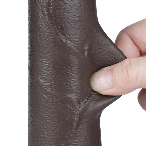 8.5'' Sliding Skin Dual Layer Dong Black 8.5'' Sliding Skin Dual Layer Dong Black