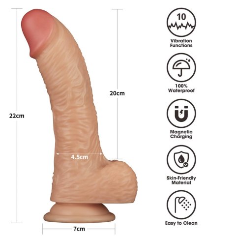 8.5'' Vibrating Power Basics Cock 8.5'' Vibrating Power Basics Cock