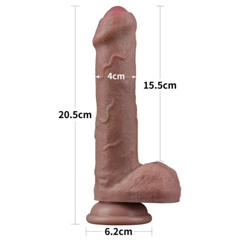 8'' Dual Layered Silicone Cock 8'' Dual Layered Silicone Cock