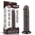 8'' Sliding Skin Dual Layer Dong Black