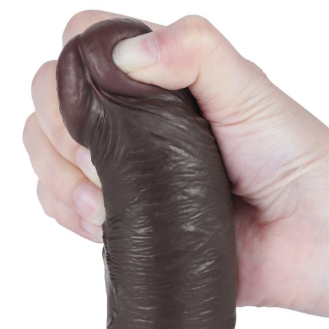 8'' Sliding Skin Dual Layer Dong Black 8'' Sliding Skin Dual Layer Dong Black