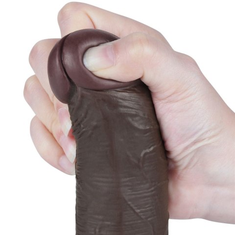 8'' Sliding Skin Dual Layer Dong Black 8'' Sliding Skin Dual Layer Dong Black