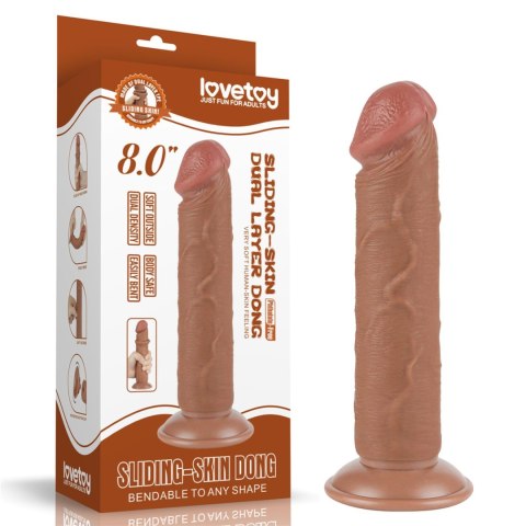 8'' Sliding Skin Dual Layer Dong Brown 8'' Sliding Skin Dual Layer Dong Brown