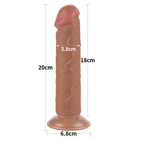 8'' Sliding Skin Dual Layer Dong Brown 8'' Sliding Skin Dual Layer Dong Brown