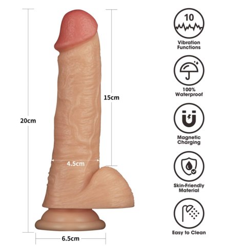 8'' Vibrating Power Basics Cock