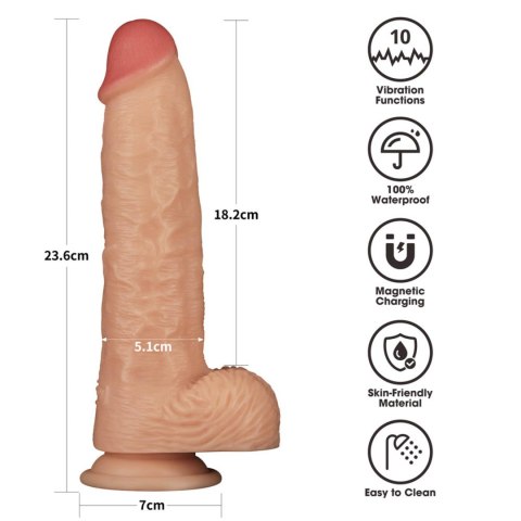 9.5'' Vibrating Power Basics Cock 9.5'' Vibrating Power Basics Cock