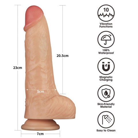 9'' Vibrating Power Basics Cock 9'' Vibrating Power Basics Cock