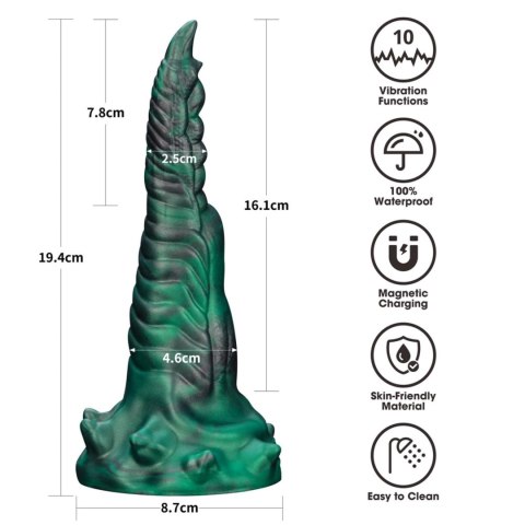 Savage Charm Double-Claw Vibrating Silicone Dildo Savage Charm Double-Claw Vibrating Silicone Dildo