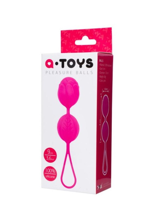 A-TOYS,Vaginal balls, Silicone, Pink, O 3.5 cm